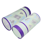 Caja redonda del tubo del cepillo del maquillaje de la laminación del papel de la caja brillante del cilindro