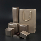 Flip Luxury Leather Jewellery Box superior con el parte movible Matte Lamination de la espuma