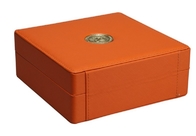Ejecución exquisita de cuero de la caja de embalaje del regalo de la PU con la congregación de Tray Inside