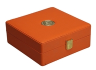 Ejecución exquisita de cuero de la caja de embalaje del regalo de la PU con la congregación de Tray Inside