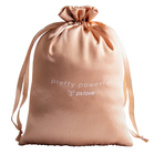 El regalo modificado para requisitos particulares del lazo de la tela empaqueta el bolso de empaquetado de Glosssy del regalo de seda del satén para la ropa interior del pendiente de la joyería de la ropa
