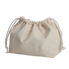 El regalo grueso del lazo de la tela empaqueta el bolso de encargo de la joyería del bolso de la correa de la bolsa de Logo Heavy Cotton Canvas Drawstring