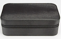 Caja de regalo de cuero del MDF de la PU de HY, caja de cuero portátil de la joyería del SGS