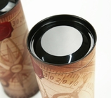 Caja de regalo cuidadosamente hecha a mano del cilindro del vino con de encargo formada