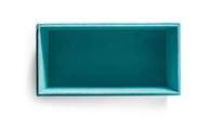 Caja de regalo grande del terciopelo del rectángulo exquisito, joyero de Blue Velvet