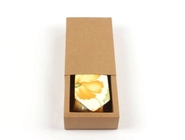 Caja de papel del cajón de Kraft de la caja de almacenamiento para hombre biodegradable del lazo de Eco