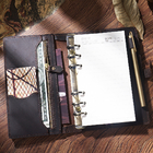 Planificador de cuero auténtico del Sketchbook del diario de las hojas intercambiables del cuaderno A5 de CMYK