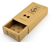 La caja de papel de la suscripción de la corbata de lazo de Kraft con el SGS de la impresión de la pantalla aprobó