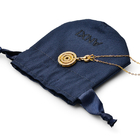 Tamaño grueso azul real HY del bolso el 15x20cm del regalo del collar de la tela