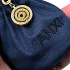 Tamaño grueso azul real HY del bolso el 15x20cm del regalo del collar de la tela