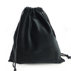 Gray Velour Hair Packaging Bag, bolso del viaje de la peluca de la suave al tacto del 10x15cm