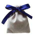 el regalo del lazo de la tela del terciopelo del 10x12cm empaqueta para la etiqueta tejida joyería