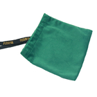 la pantalla de seda de encargo del bolso del regalo del lazo de la tela de los 8x12cm imprimió el bolso de empaquetado del regalo de Logo Dark Green Velvet