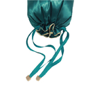 El regalo suave liso de lujo adaptable del lazo de la tela del paquete de la extensión del pelo de la peluca empaqueta la bolsa anti polvo de seda