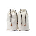 Los bolsos amistosos lavables de Eco con la producción reutilizable del algodón del lazo empaquetan la basura cero, bolsos del regalo del lazo de la tela de la lona