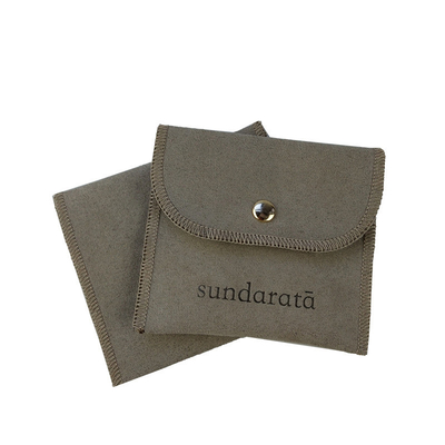 Bolso de gama alta del regalo de la pulsera del pendiente de la bolsa del sobre de la joyería de la microfibra los 5x7cm